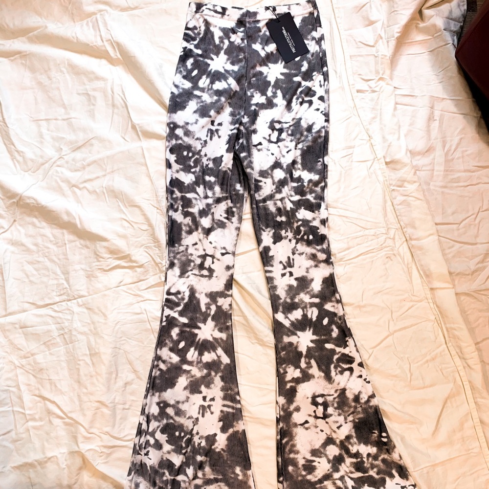 High Waisted Bell Bottom Tie Dye